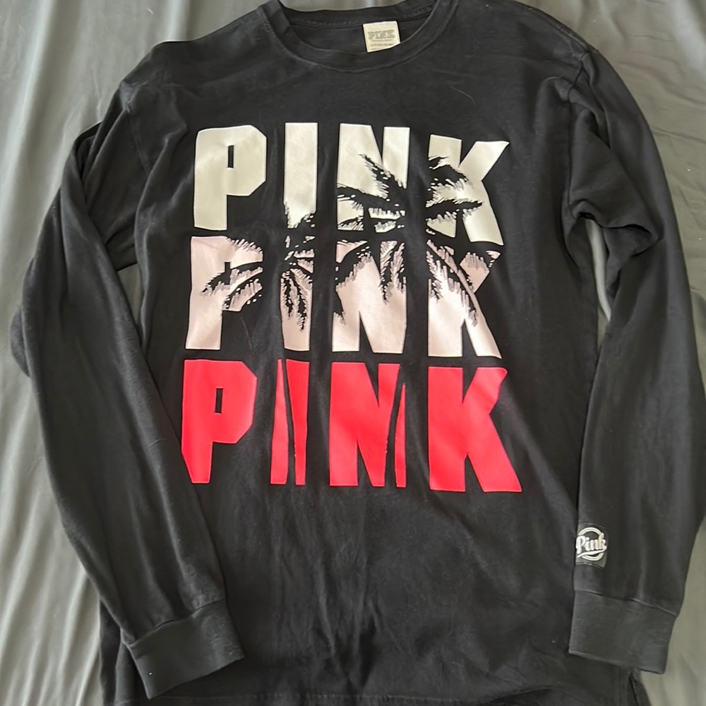PINK black long sleeve size small good condition